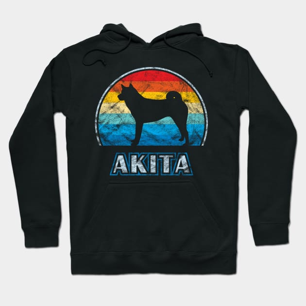 Akita Vintage Design Dog Hoodie by millersye